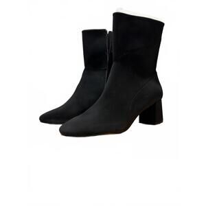 Bella Vita Black Lamy Harp Women's Black Ankle Boots Size 12 M